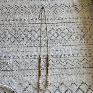 Elegant Pink and Gold Necklace